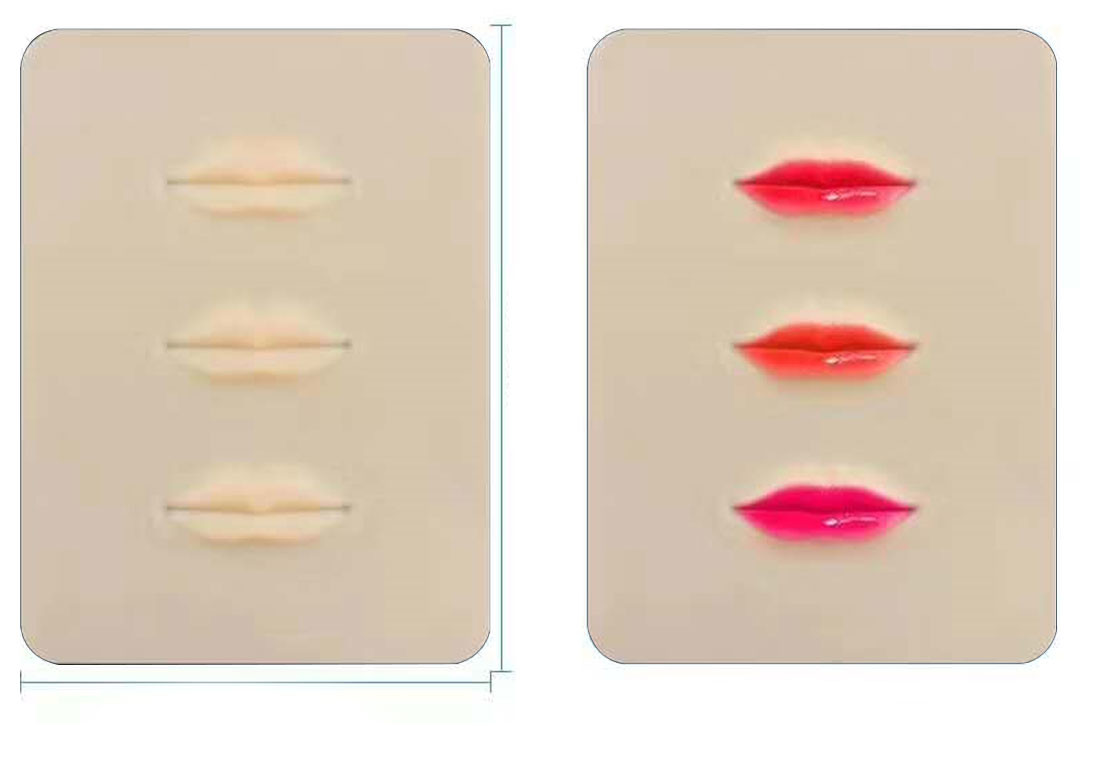 Eyeliner Praktyka makijażu permanentnego Podkładka w kształcie arkusza skóry 20,5 cm X 15 cm X 0,15 cm